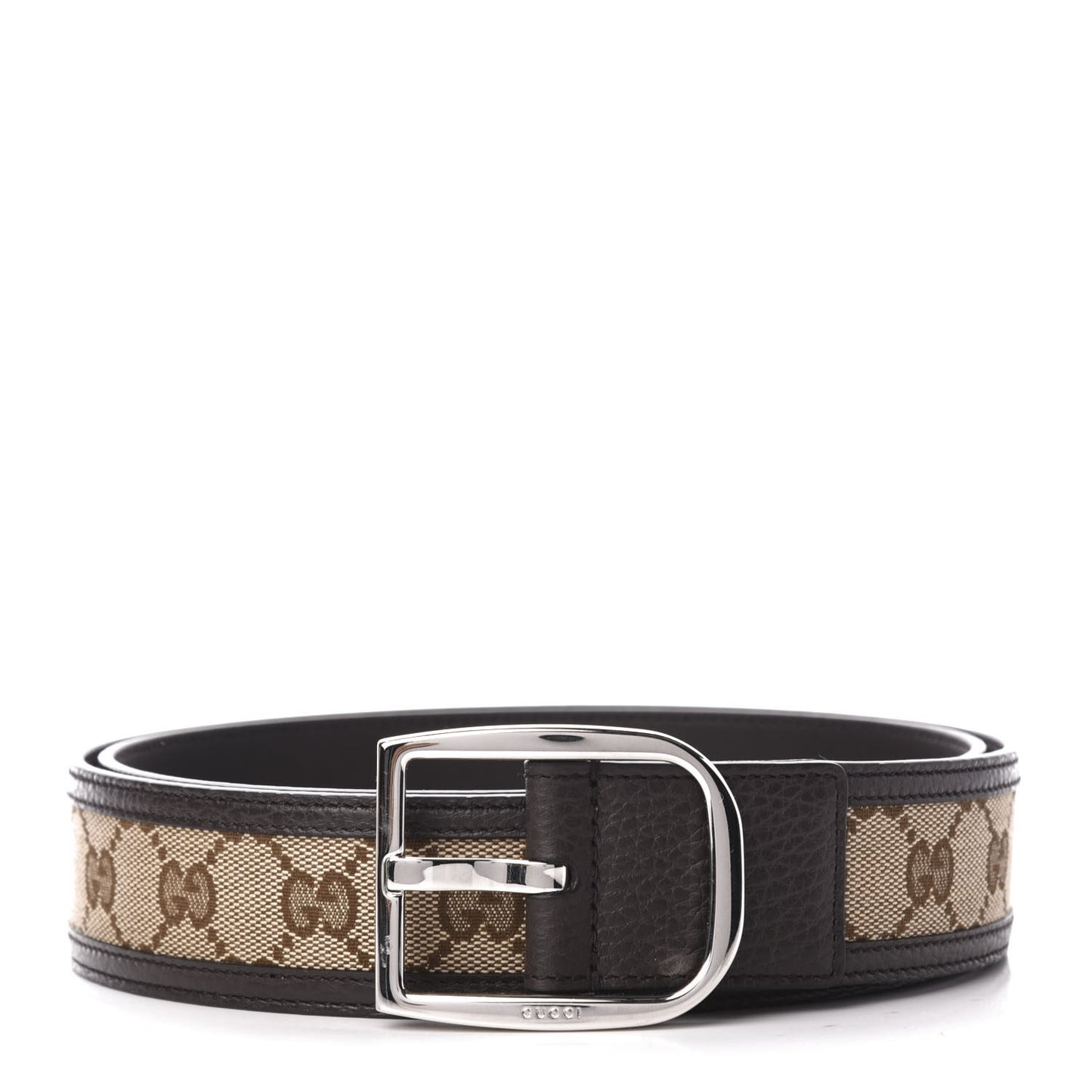 Monogram Dollar Calfskin 40mm Belt 105 42 Beige Ebony Testa di Moro