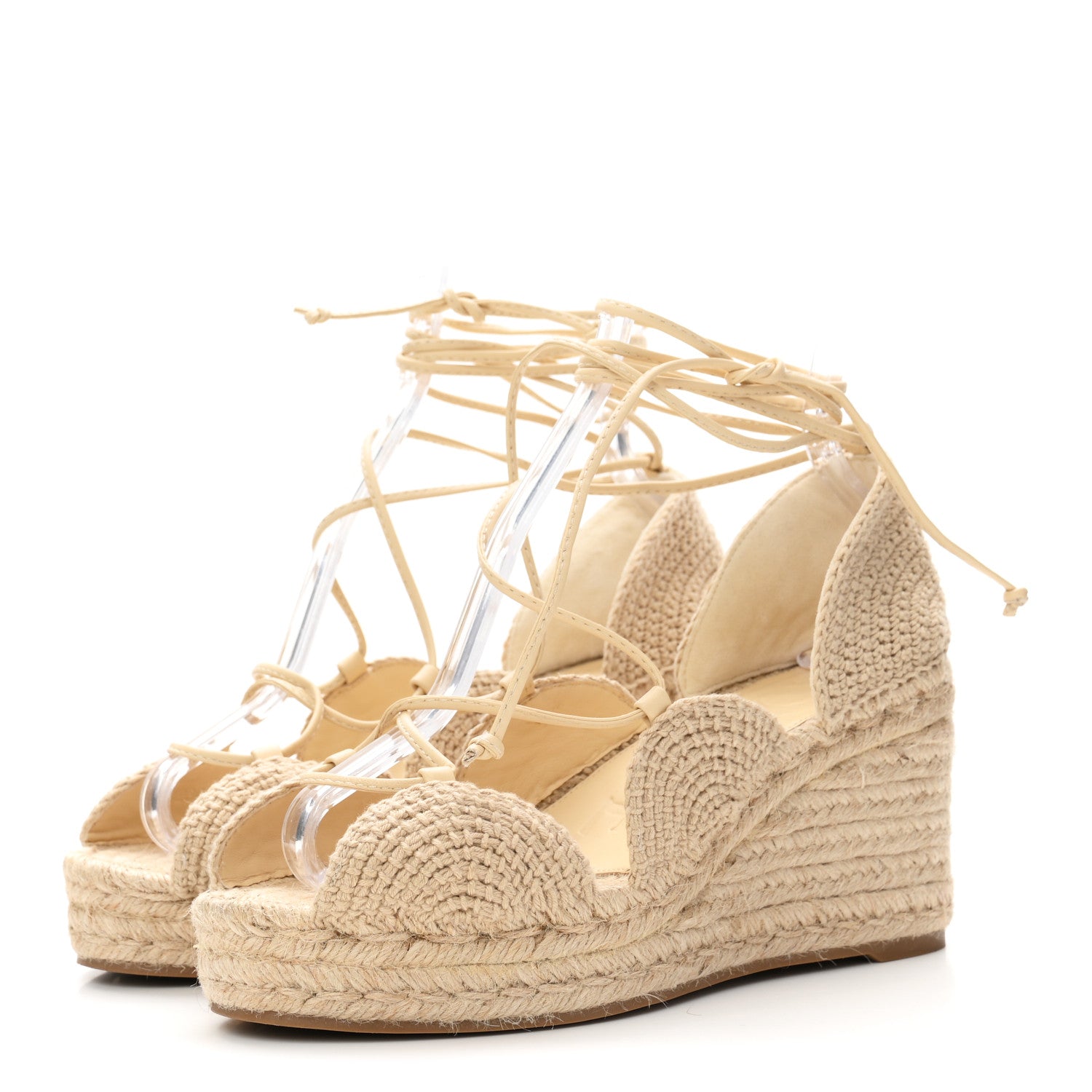 Loewe Raffia Paula's Ibiza Strappy Solar Espadrille Sandals 38 Natural 4 of 9