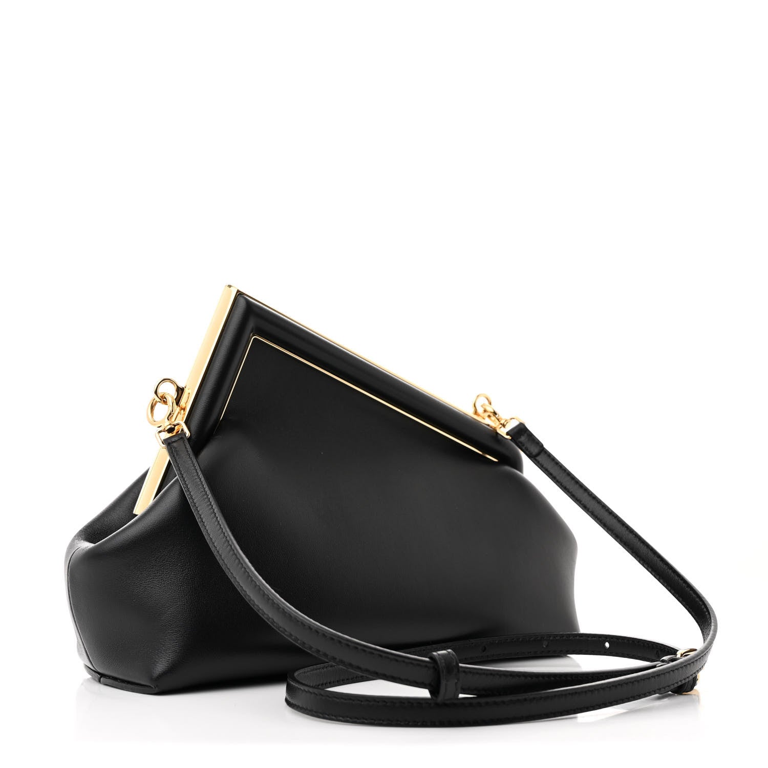 Fendi Shiny Nappa Small Fendi First Black 3 of 10