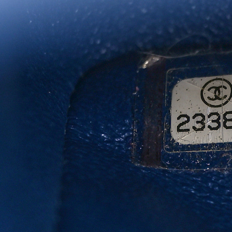 Chanel Lambskin Quilted Jumbo Double Flap Blue 7 of 9