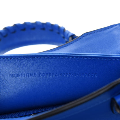 Balenciaga Smooth Calfskin Neo Classic Silver Hardware Mini City Bleu 9 of 10