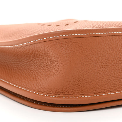 Hermes Taurillon Clemence Evelyne III PM Gold 9 of 10