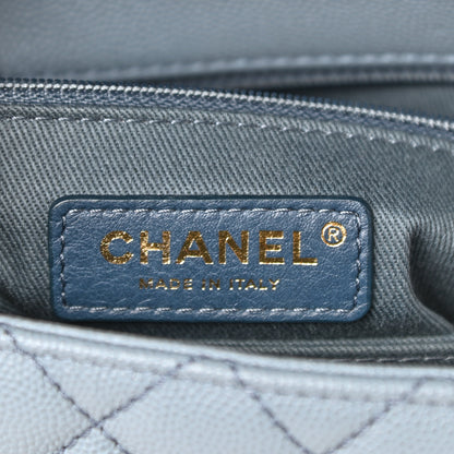 Chanel Caviar Quilted Mini Coco Handle Flap Light Blue 6 of 11