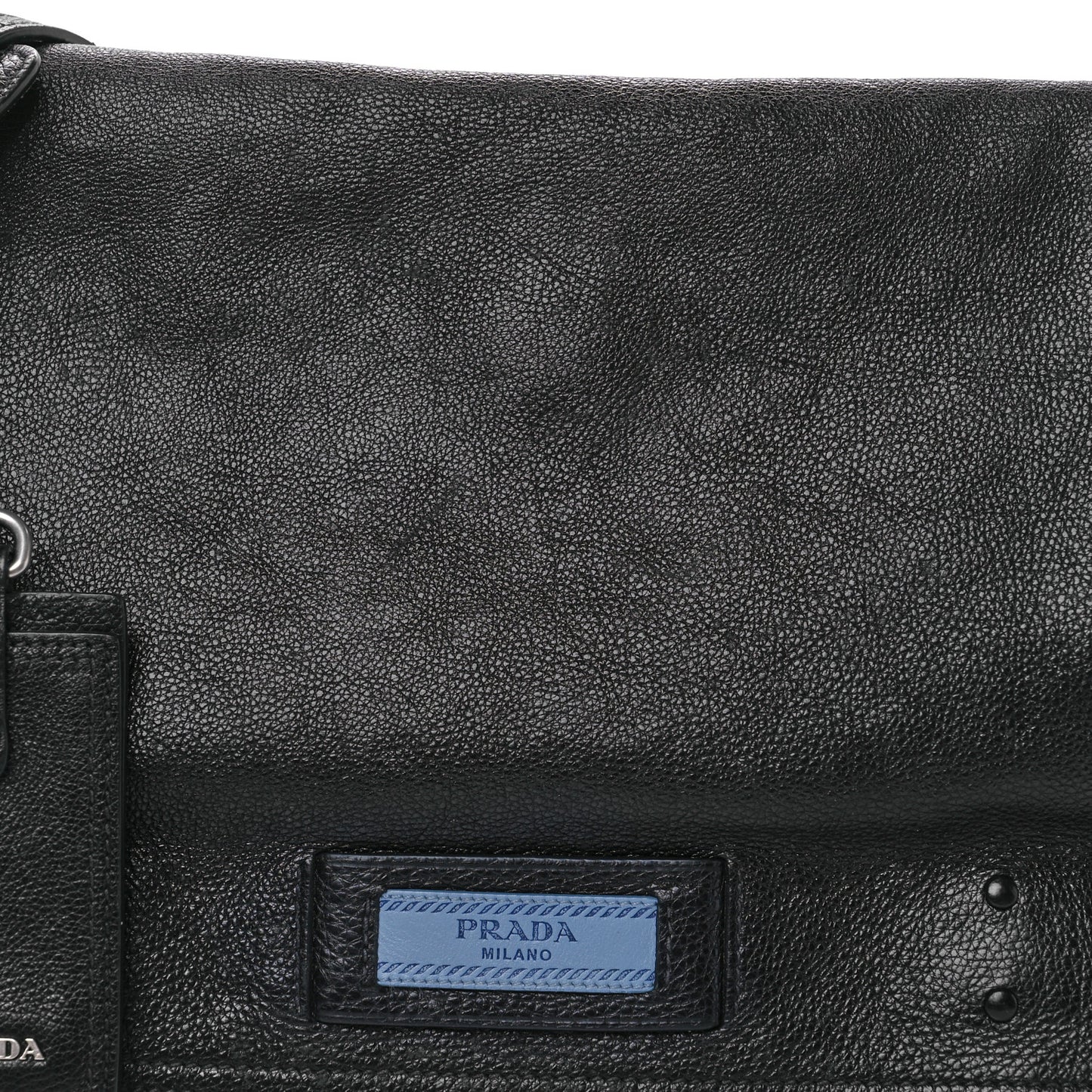 Glace Calf Etiquette Flap Black Astrale