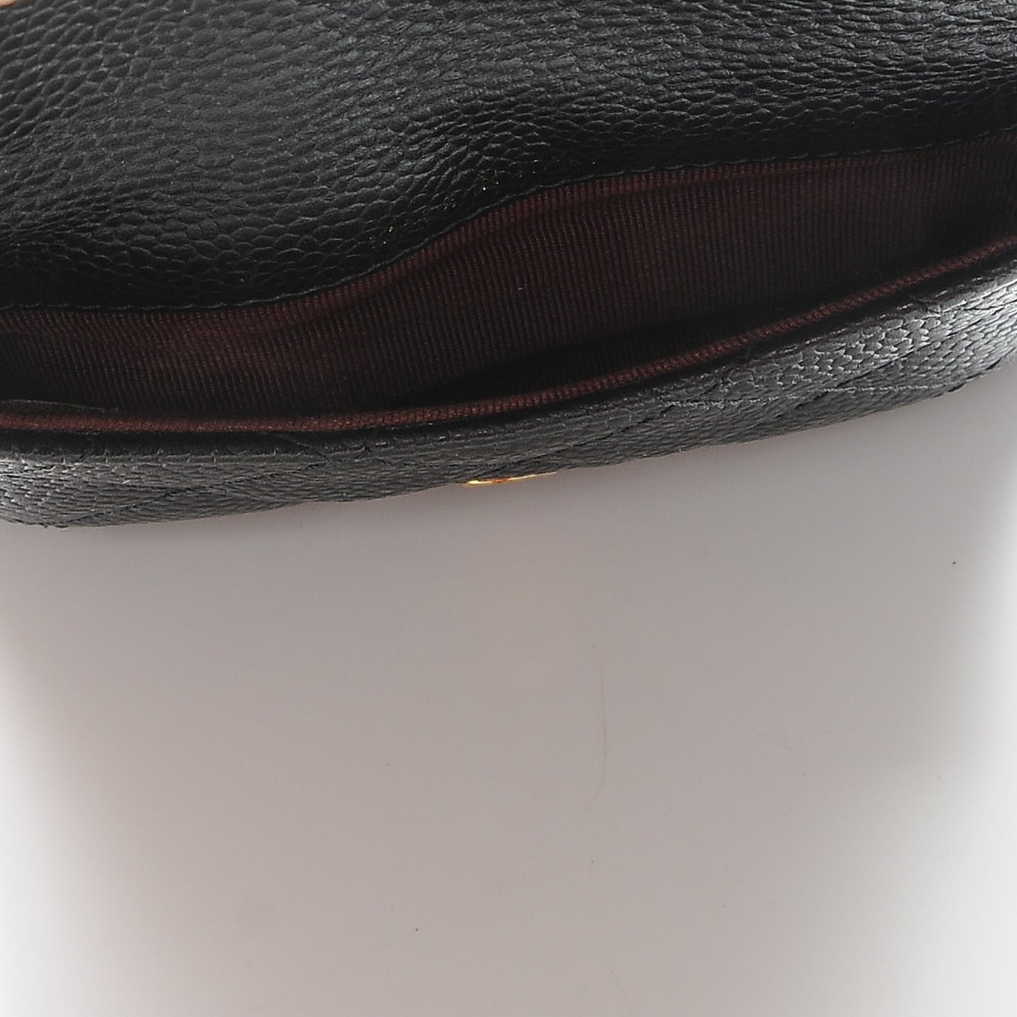 Caviar Quilted Coin Purse Black