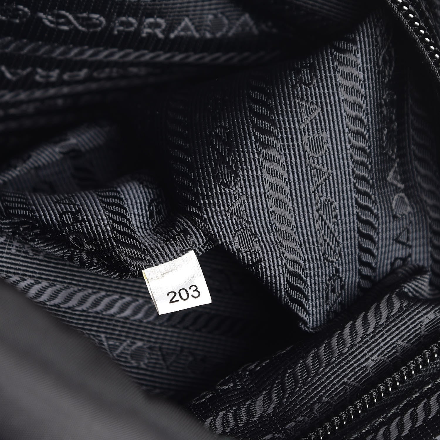 Prada Tessuto Nylon Saffiano Messenger Bag Black 9 of 9