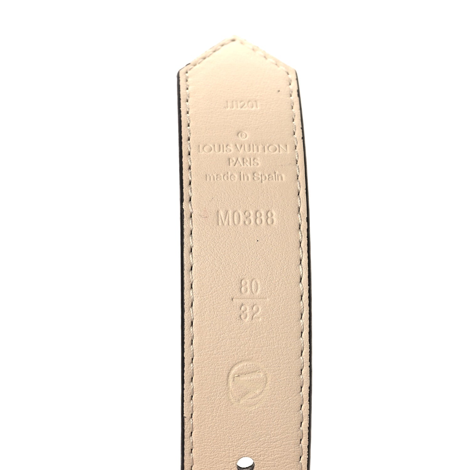 Louis Vuitton Monogram Dauphine 25mm Reversible Belt 80 32 Cream 6 of 6