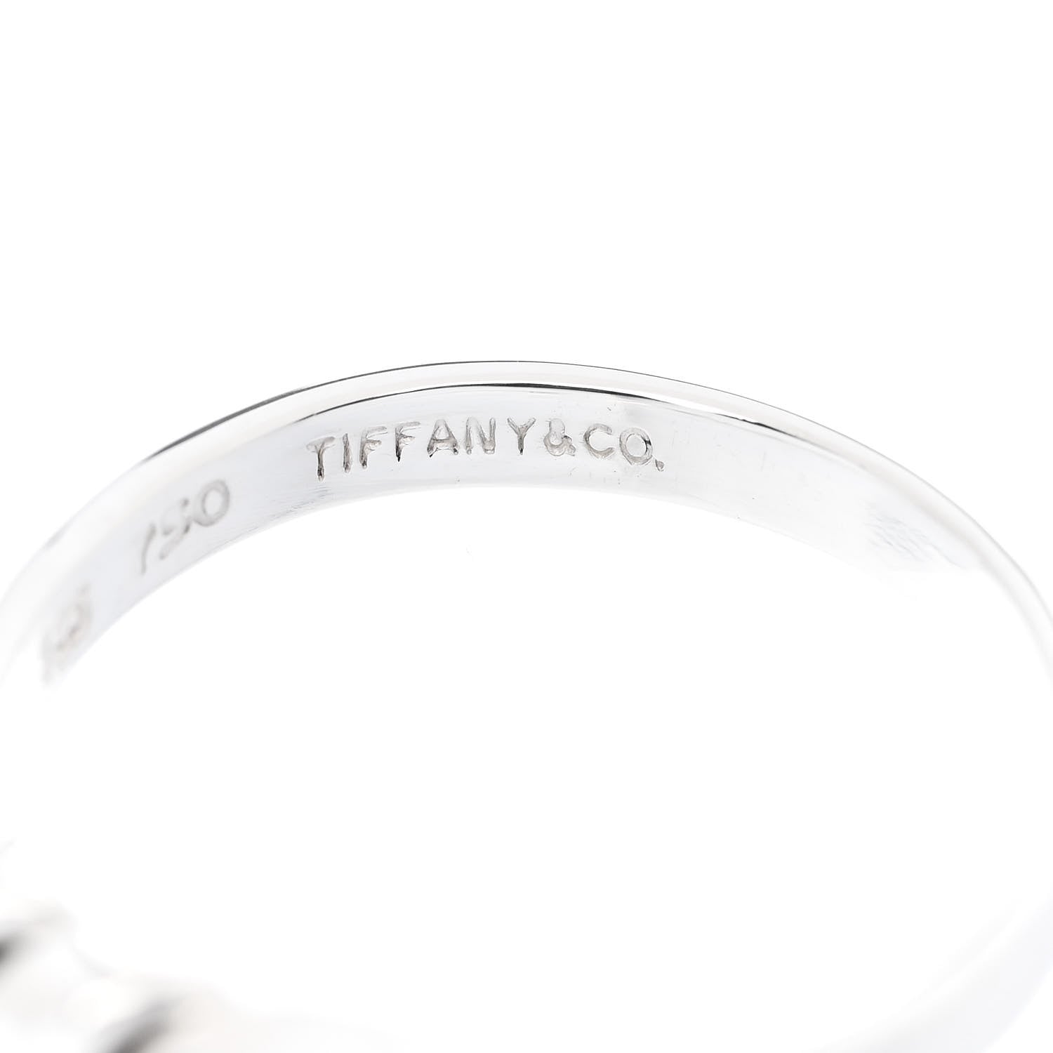 Tiffany Sterling Silver 18K Yellow Gold Hook Ring 54 7 4 of 5