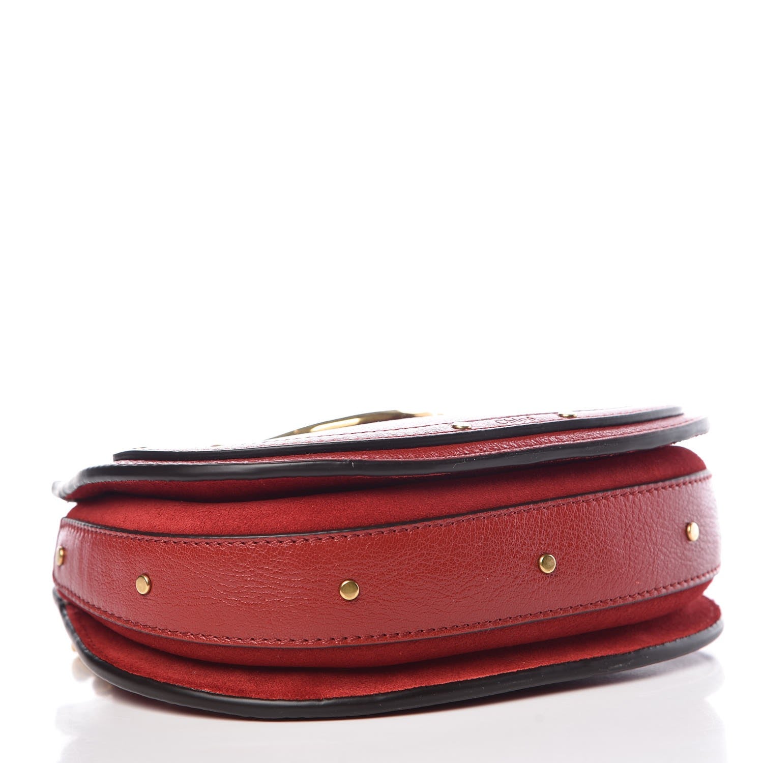 Chloe Calfskin Suede Mini Pixie Signature Belt Bag Dahlia Red 4 of 8