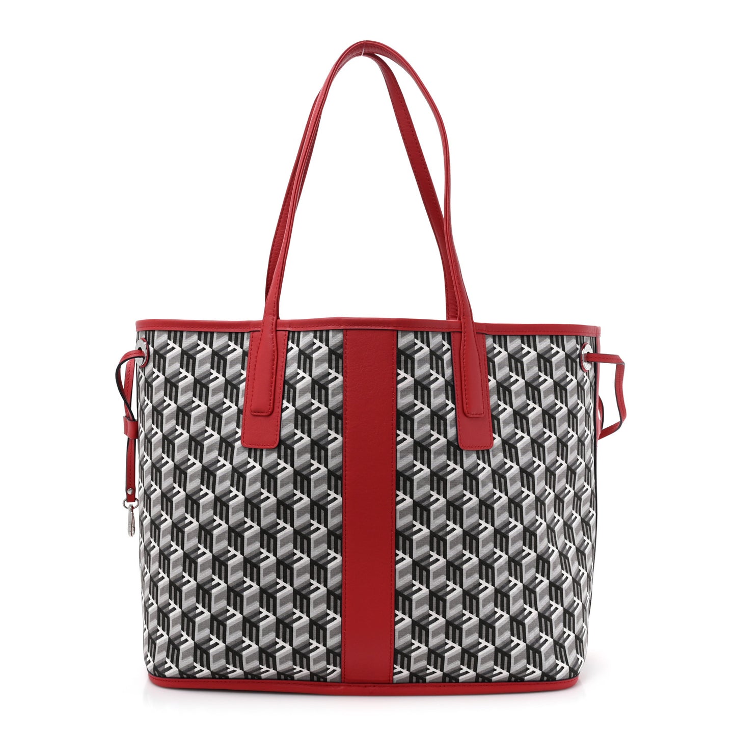 Visetos Medium Liz Reversible Shopper Tote Ruby Red