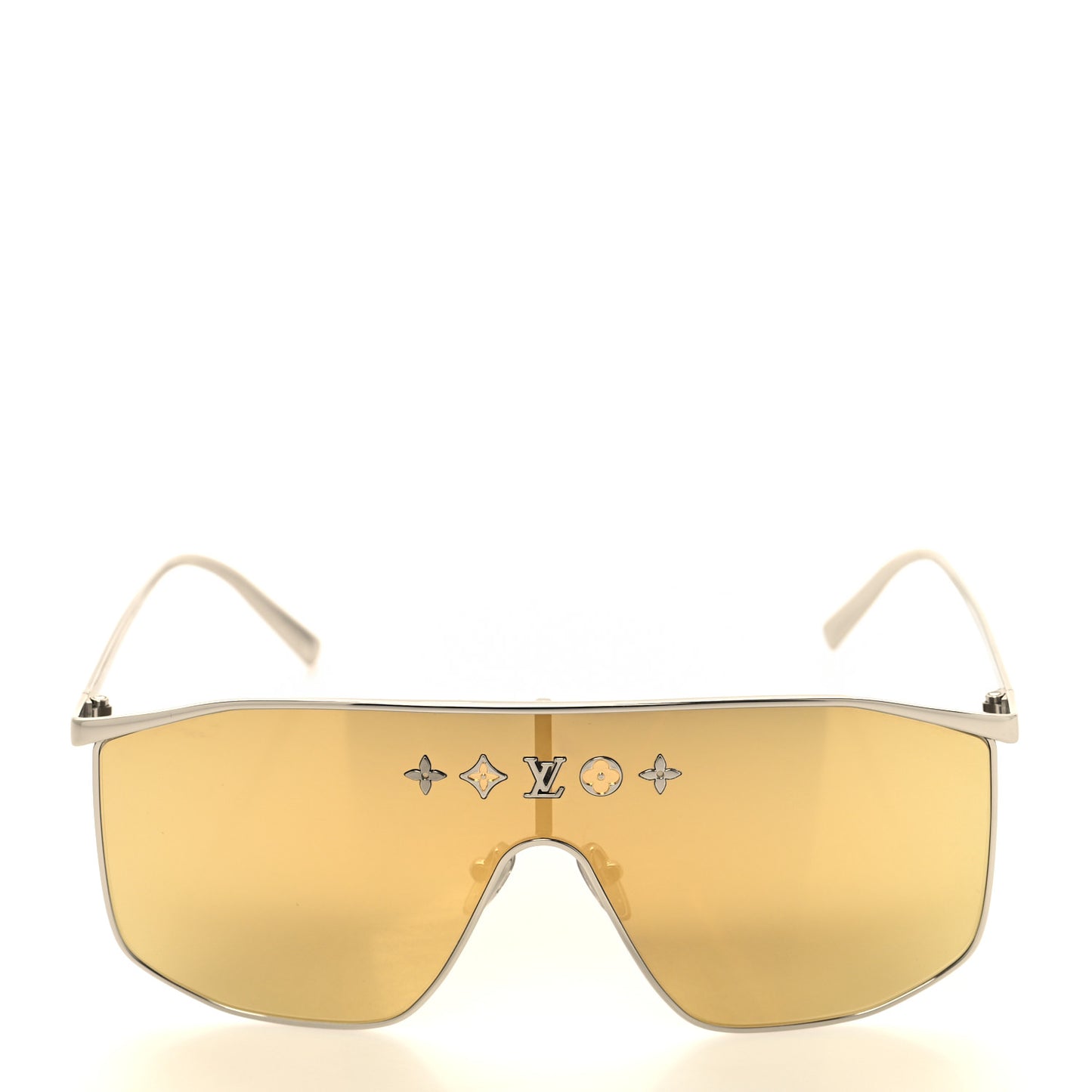 Metal LV Golden Mask Sunglasses Z1853U Gold