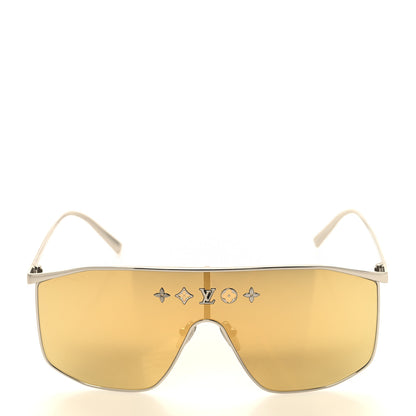 Louis Vuitton Metal LV Golden Mask Sunglasses Z1853U Gold 2 of 8
