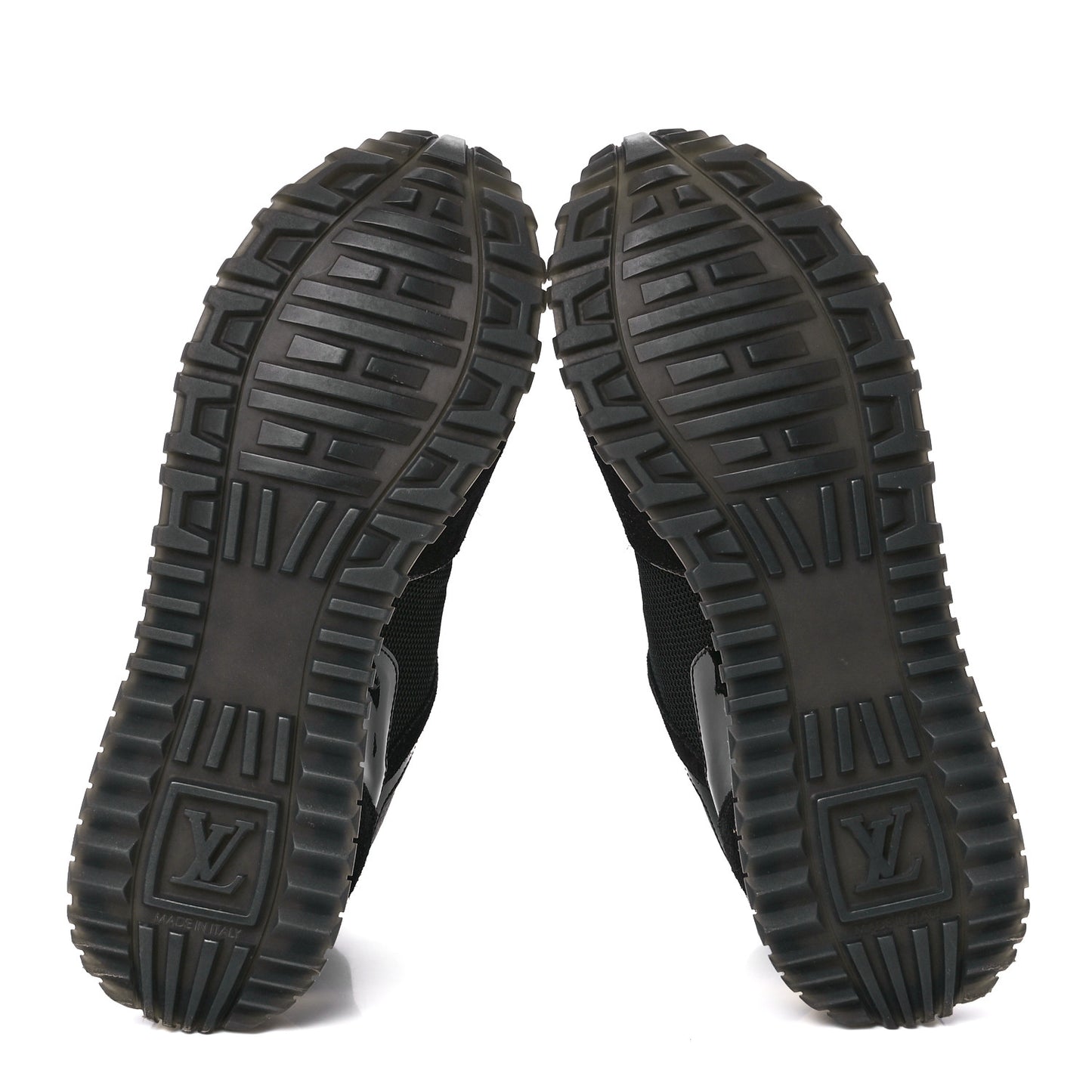 Suede Monogram Run Away Sneakers 36.5 Black
