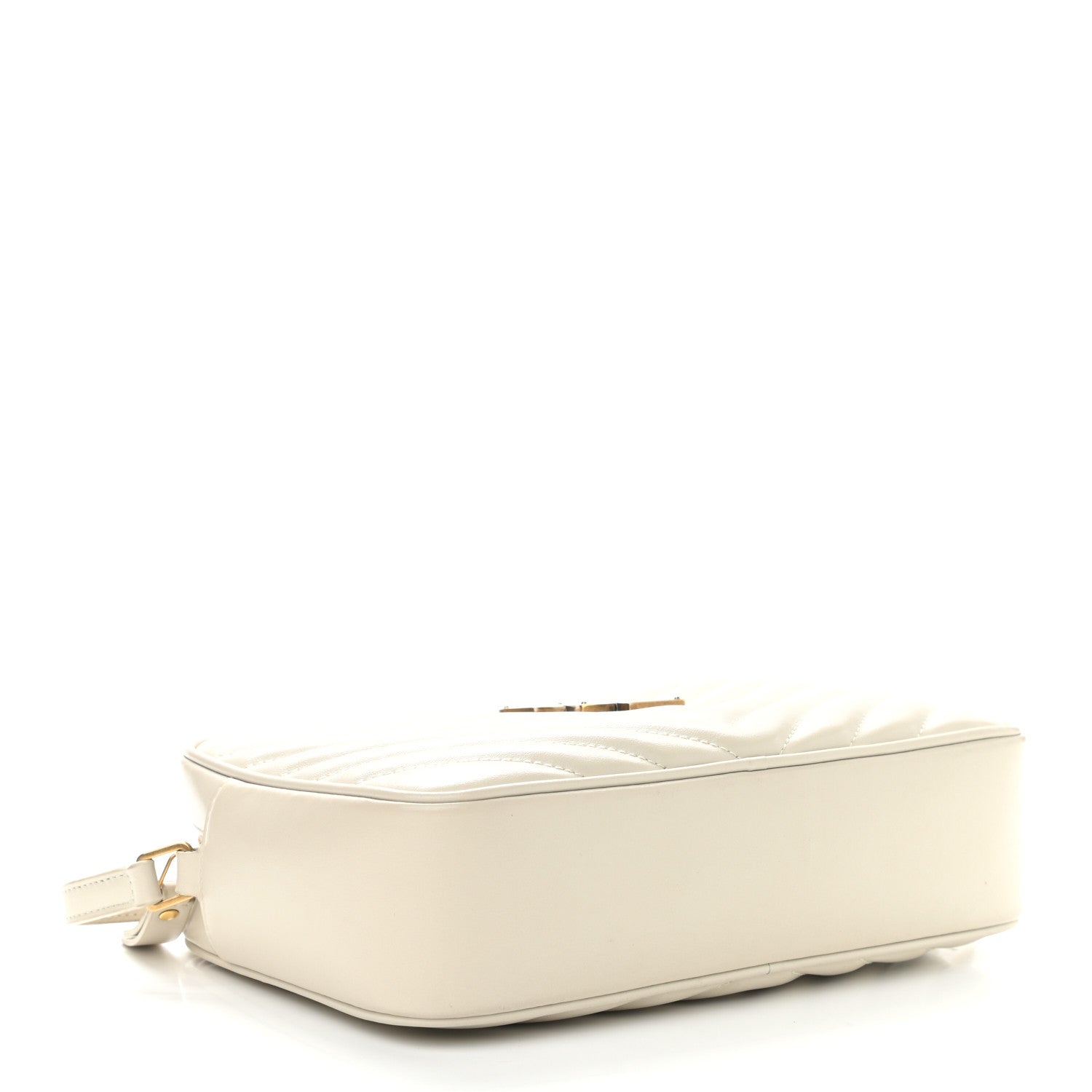 Saint Laurent Calfskin Matelasse Monogram Lou Camera Bag Crema Soft 4 of 12
