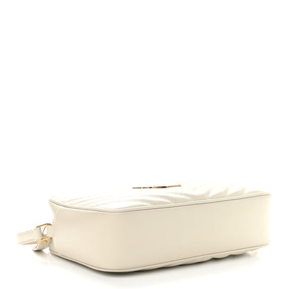 Saint Laurent Calfskin Matelasse Monogram Lou Camera Bag Crema Soft 4 of 12