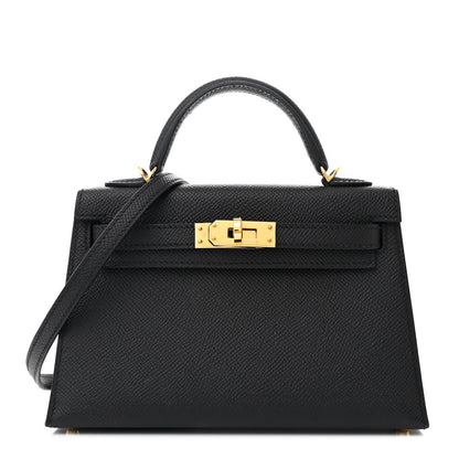 Hermes Epsom Mini Kelly Sellier 20 Black 1 of 12