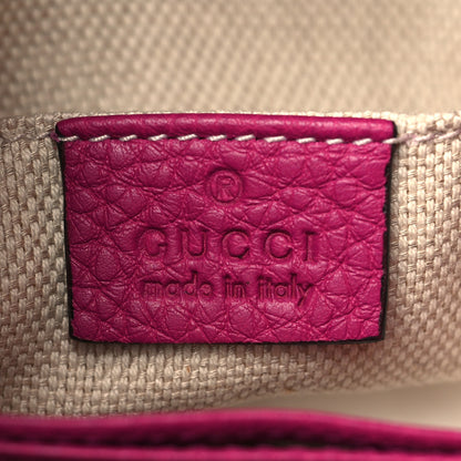 Gucci Cellarius Calfskin Small Soho Chain Shoulder Bag Bright Bouganville 6 of 10