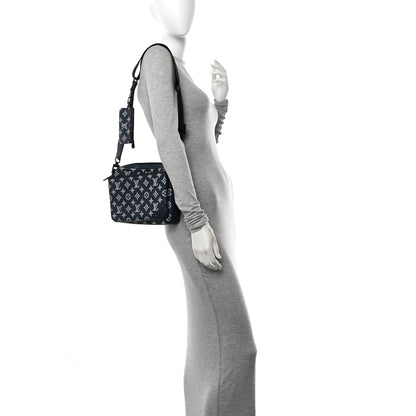Louis Vuitton Monogram Shadow G65 Trio Messenger Navy 2 of 11
