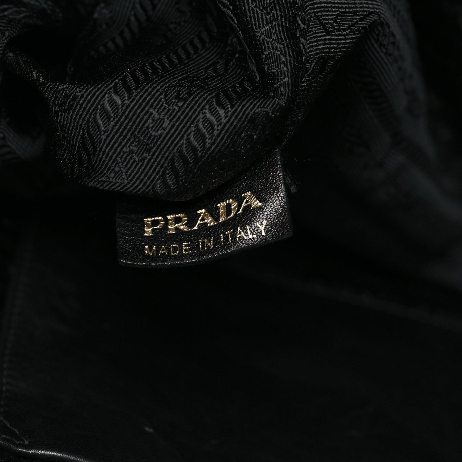 Prada Nappa Antique Side Zip Shoulder Bag Black 7 of 12
