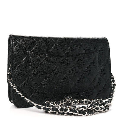 Chanel Caviar Quilted Wallet on Chain WOC Black 3 of 11
