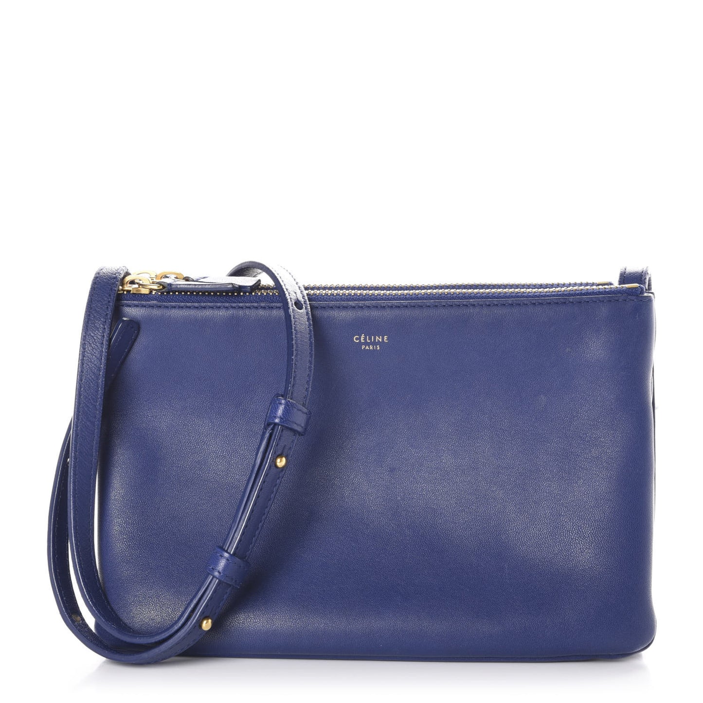 Lambskin Small Trio Crossbody Bag Indigo