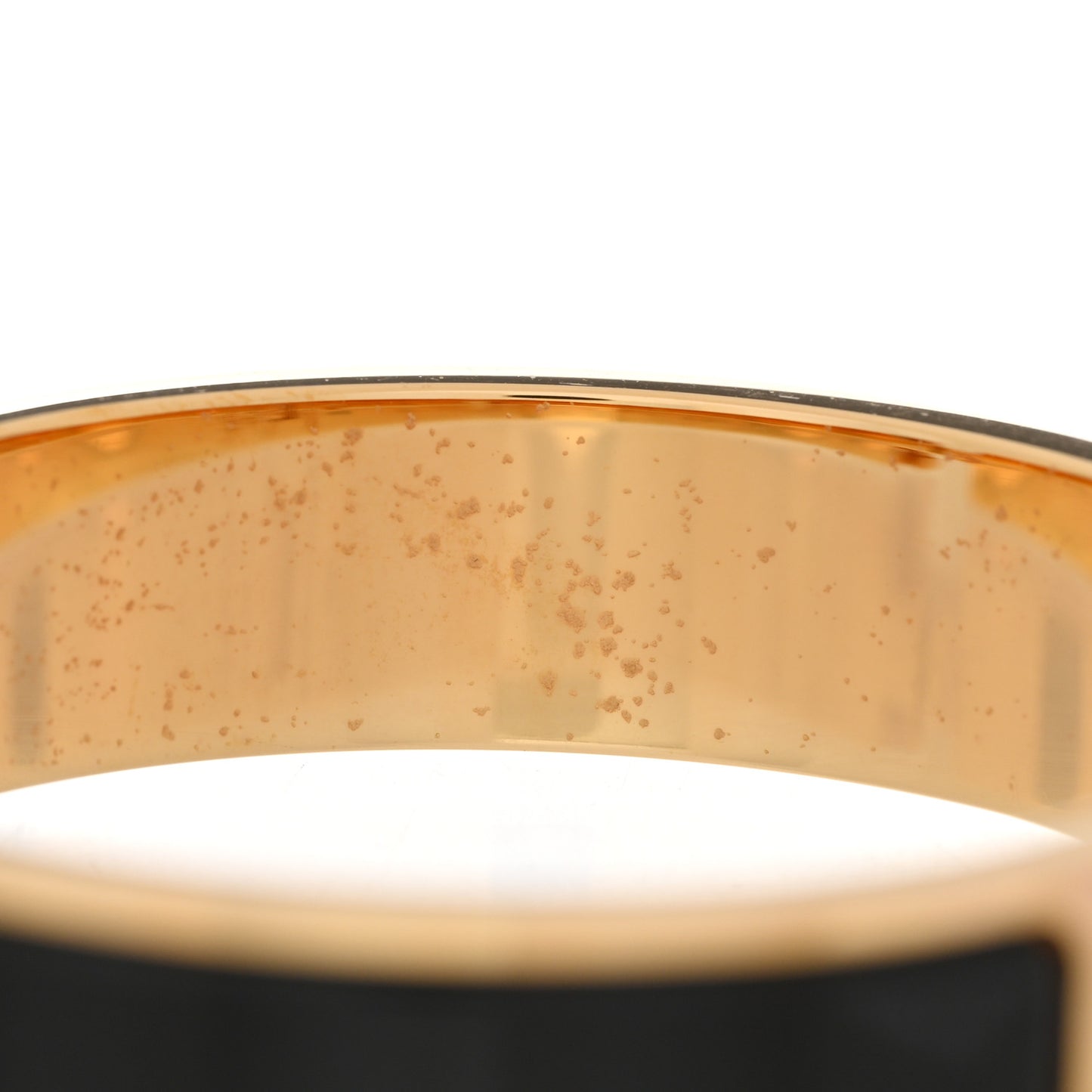 Enamel Narrow Clic Clac H Bracelet PM Black