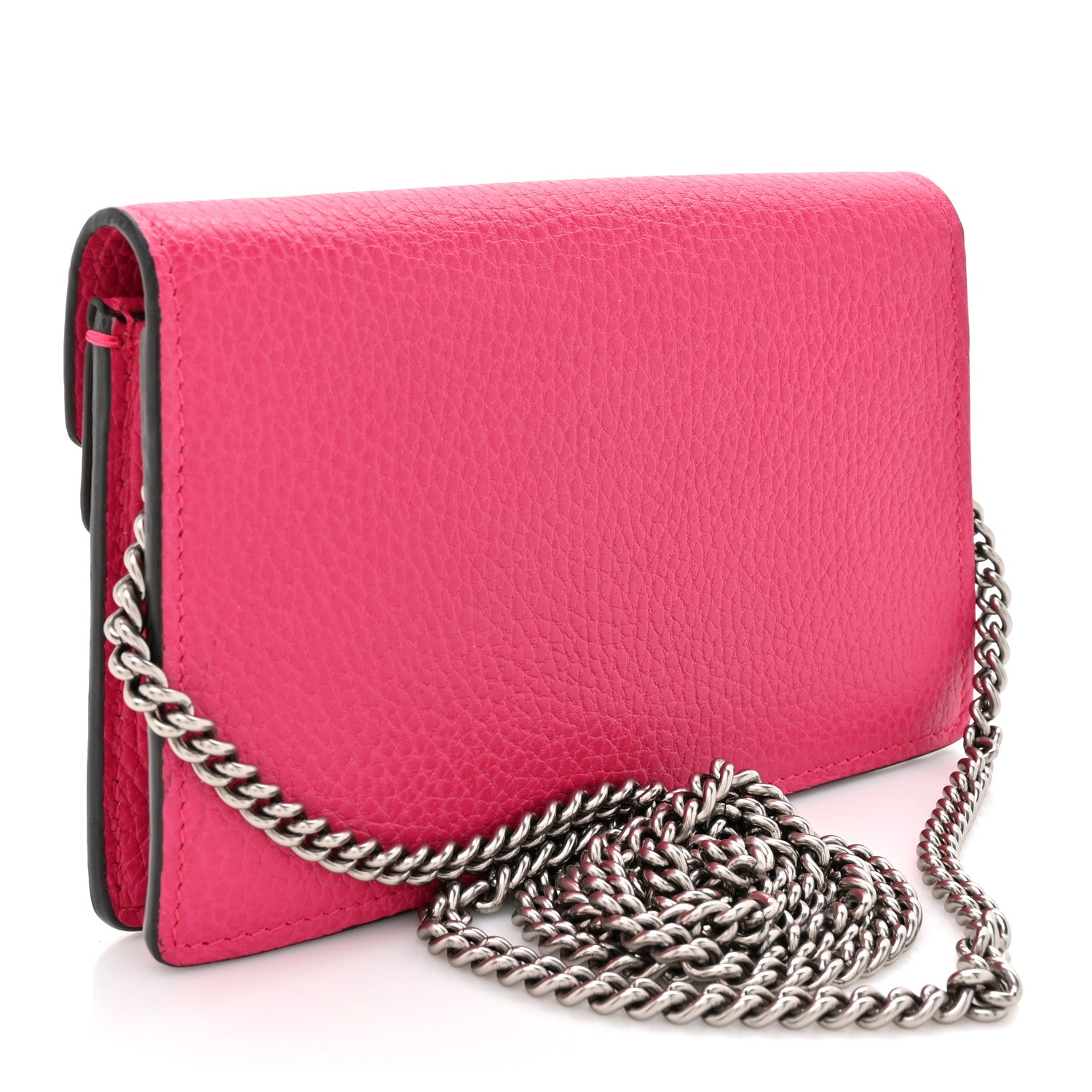 Gucci Dollar Calfskin Crystal Super Mini Dionysus Shoulder Bag Box Pink Black Diamond 2 of 10