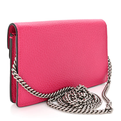 Gucci Dollar Calfskin Crystal Super Mini Dionysus Shoulder Bag Box Pink Black Diamond 2 of 10
