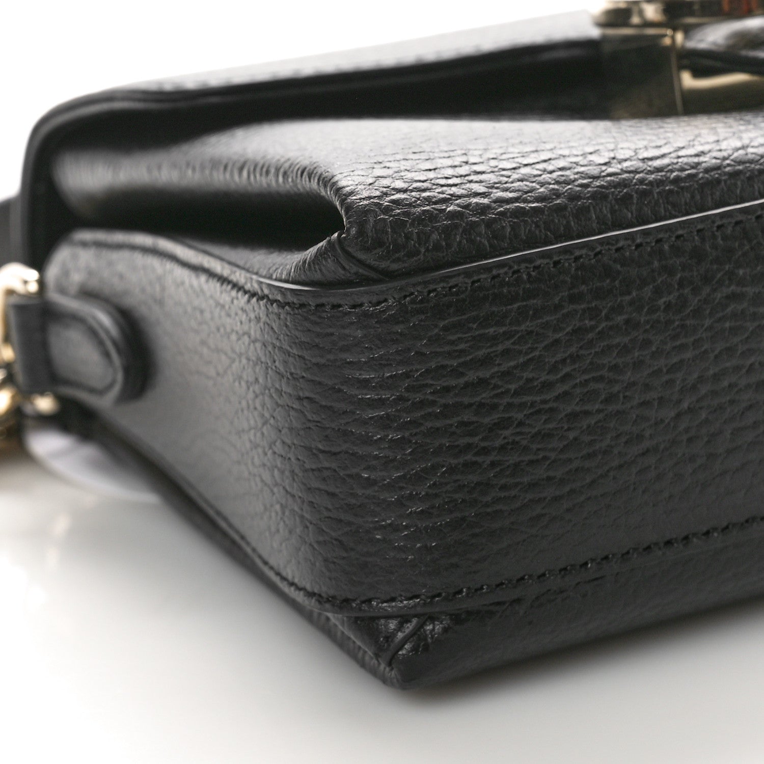 Gucci Dollar Calfskin Interlocking G Crossbody Bag Black 9 of 10