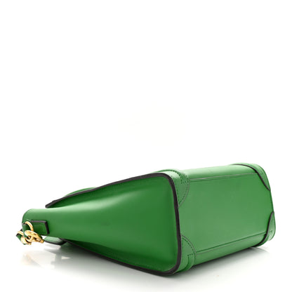 Celine Smooth Calfskin Nano Luggage Grass 4 of 12