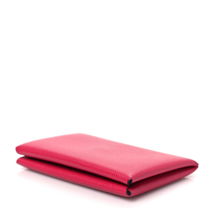 Hermes Evercolor Calvi Card Case Framboise 7 of 7