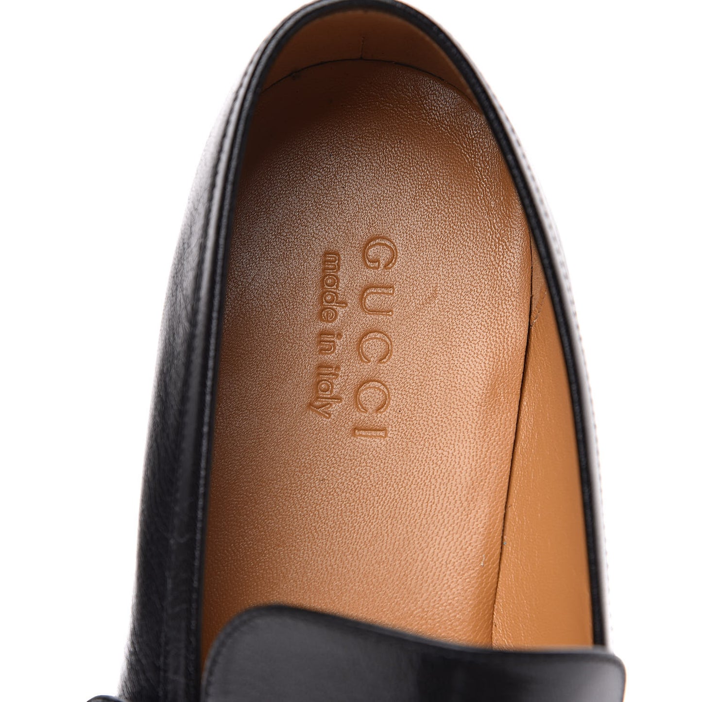 Goatskin Web Mens GG Loafers 10 Black