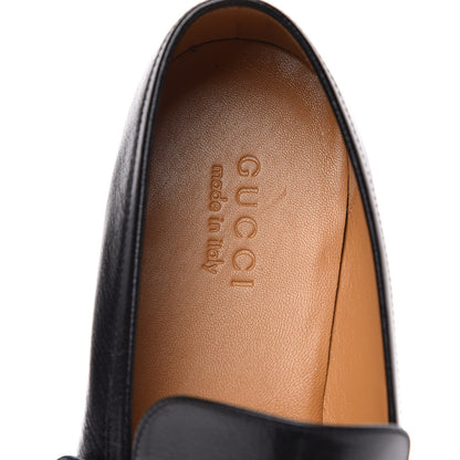 Gucci Goatskin Web Mens GG Loafers 10 Black 6 of 9