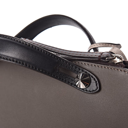 Fendi Vitello Dolce 4 Color Medium By The Way Boston Bag Carbone Grigio Polvere Multicolor 15 of 15
