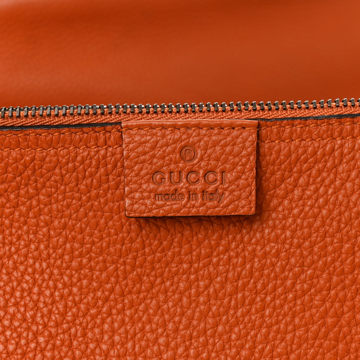 Soft Grained Calfskin Small Jackie Bucket Bag Orange
