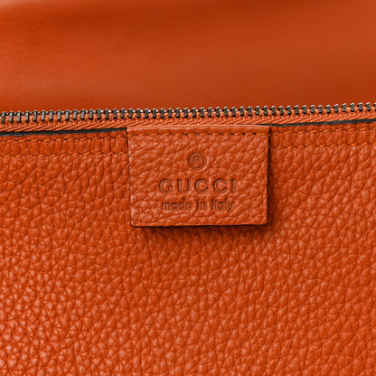 Gucci Soft Grained Calfskin Small Jackie Bucket Bag Orange 7 of 15