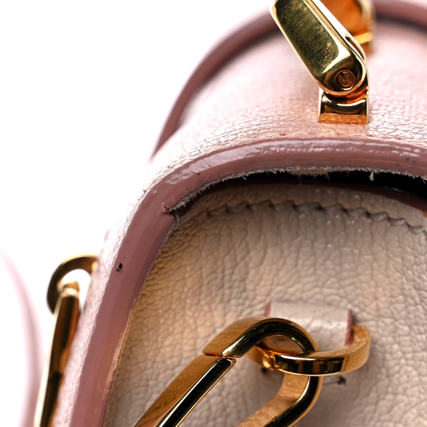 Miu Miu Goatskin Madras Mini Top Handle Bag Orchidea Gemma 17 of 18