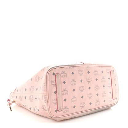 MCM Visetos Medium Liz Reversible Shopper Tote Powder Pink 5 of 10