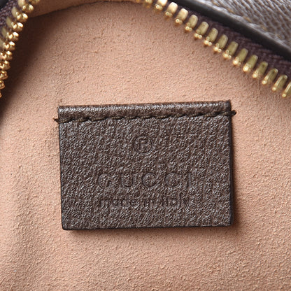 Gucci GG Supreme Monogram Web Mini Ophidia Round Shoulder Bag Brown 6 of 9