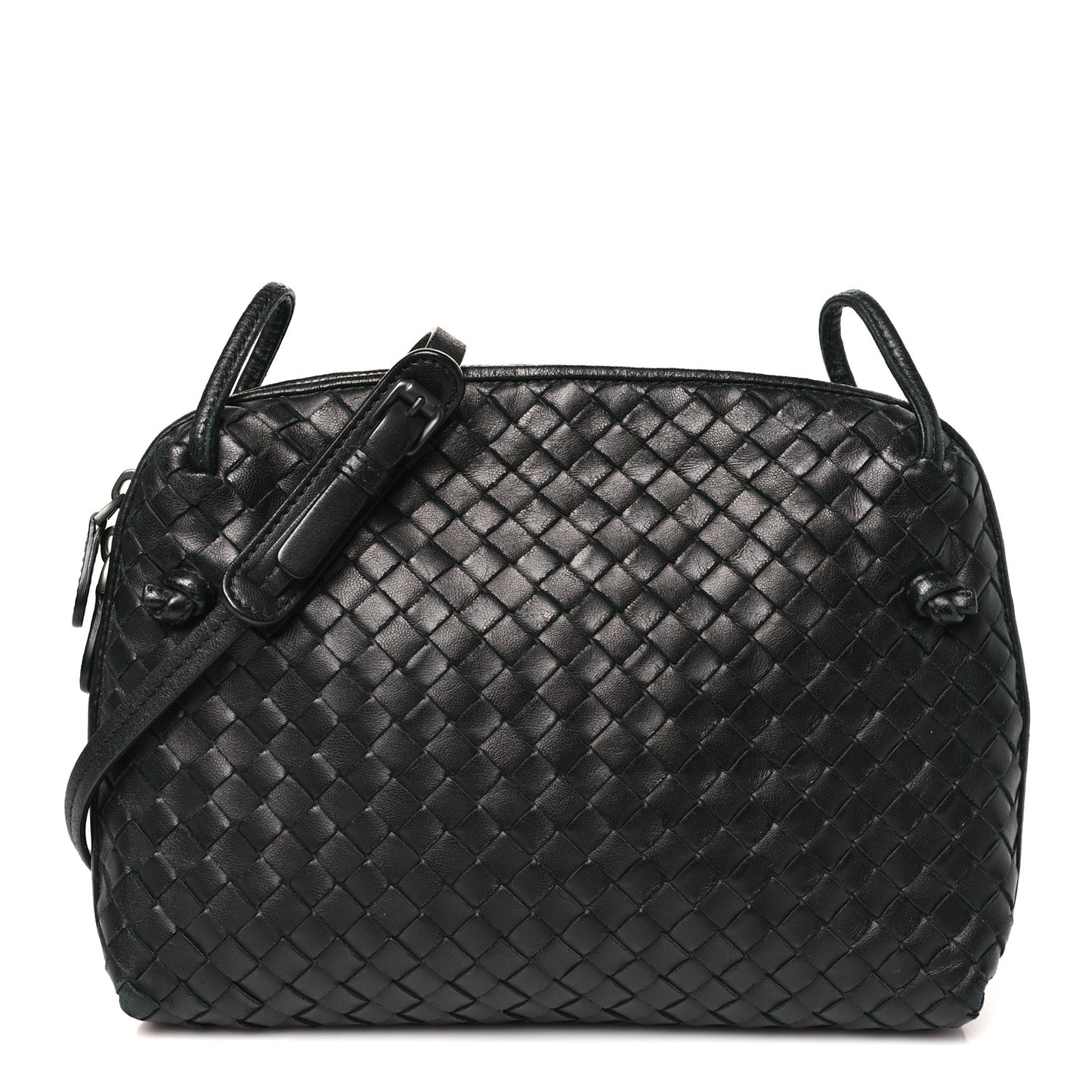 Nappa Intrecciato Nodini Bag Black