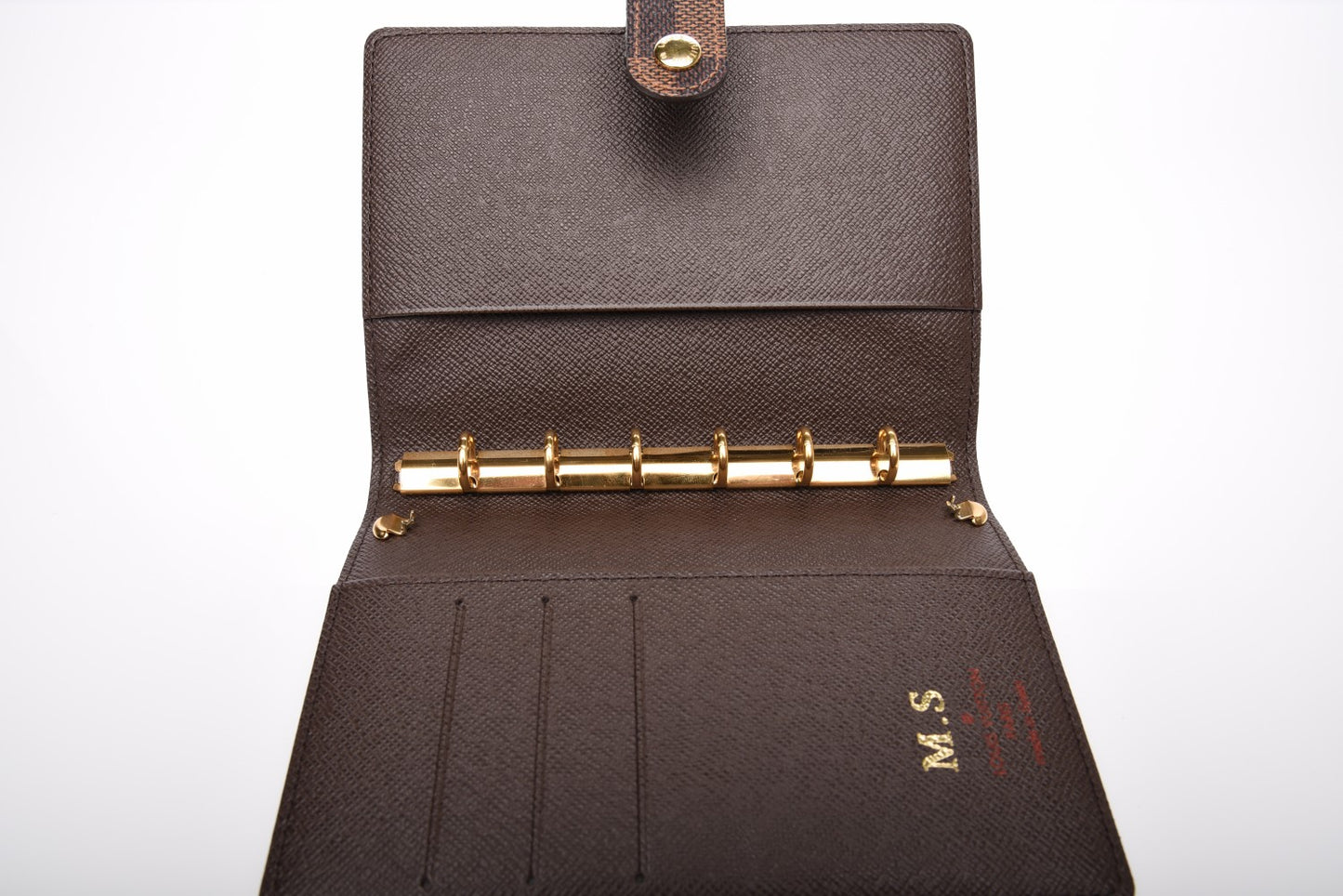 Damier Ebene Small Ring Agenda Cover
