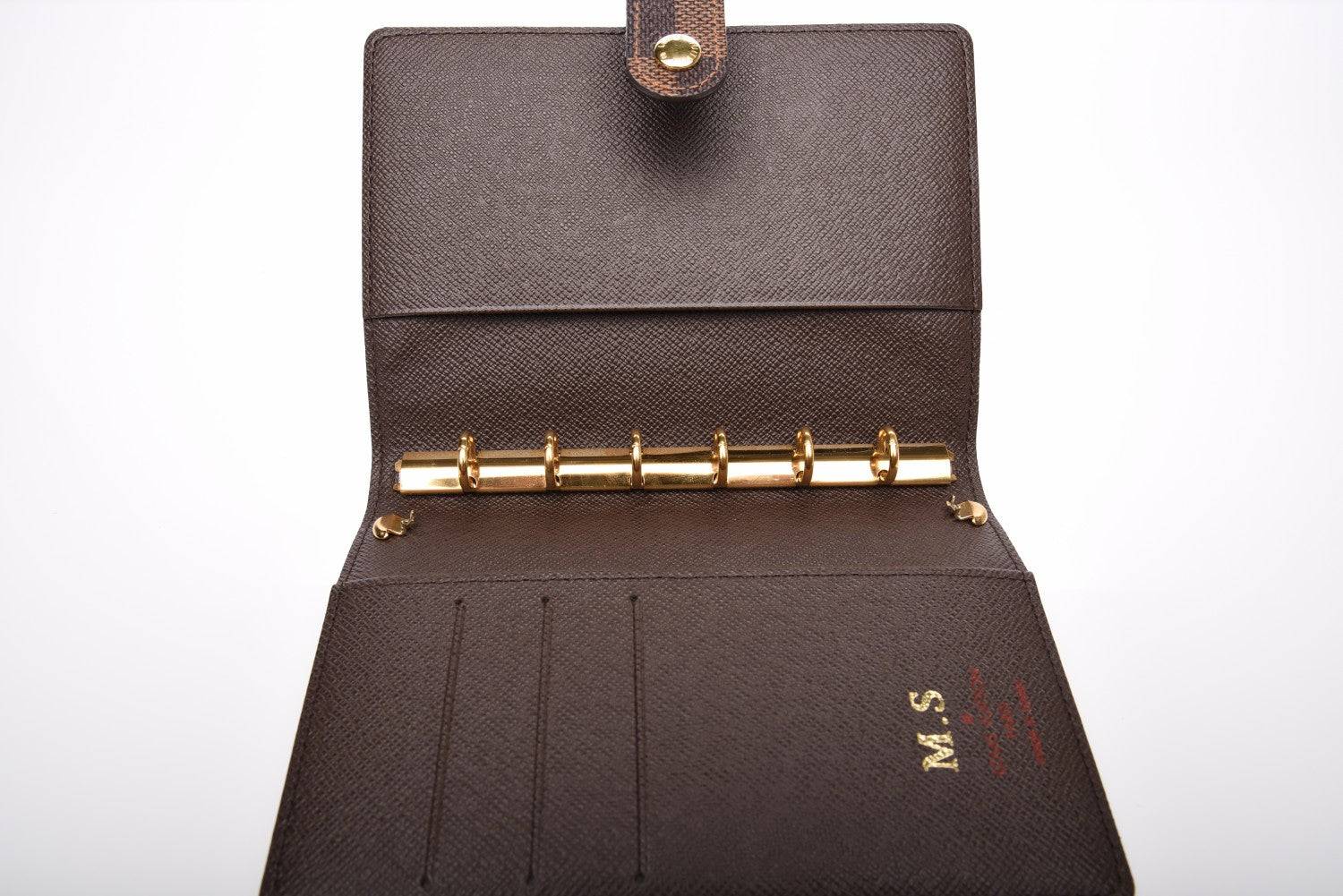 Louis Vuitton Damier Ebene Small Ring Agenda Cover 7 of 11