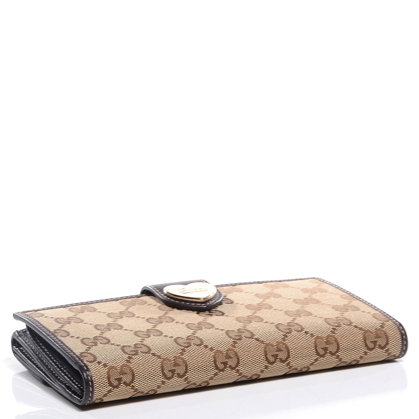 Monogram Heart Continental Wallet Brown