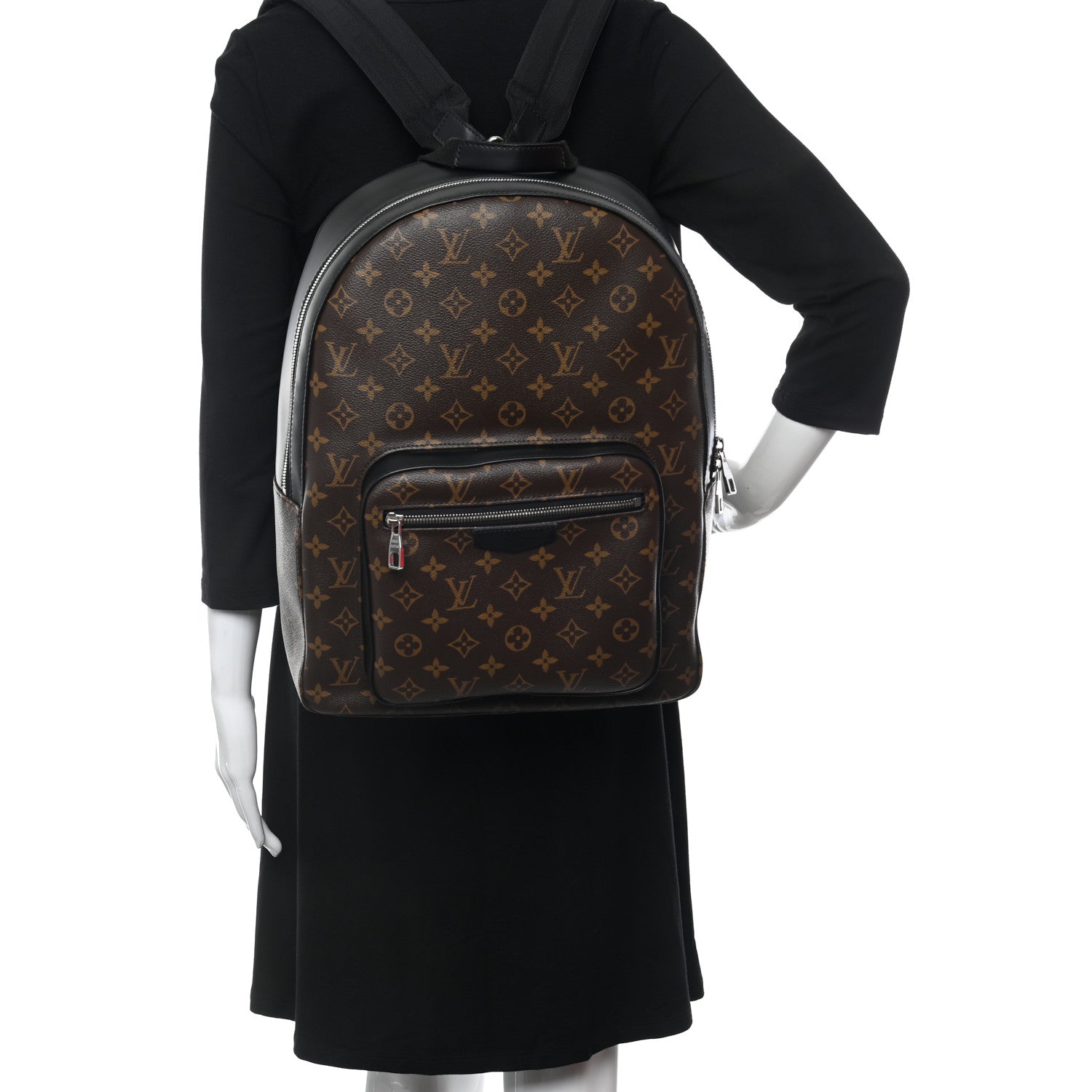 Louis Vuitton Monogram Macassar Josh Backpack 2 of 9