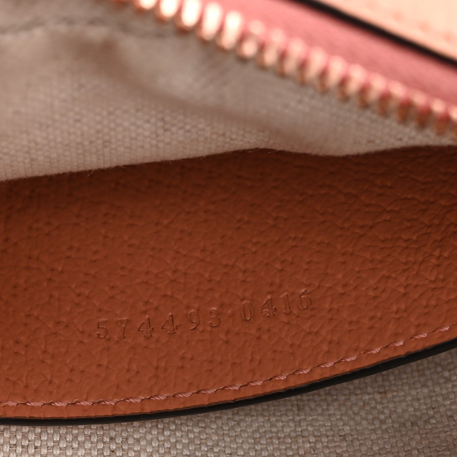 Gucci Monogram Textured Dollar Calfskin Mini Ophidia Shoulder Bag Cloche Rose Pink 7 of 10