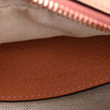Gucci Monogram Textured Dollar Calfskin Mini Ophidia Shoulder Bag Cloche Rose Pink 7 of 10
