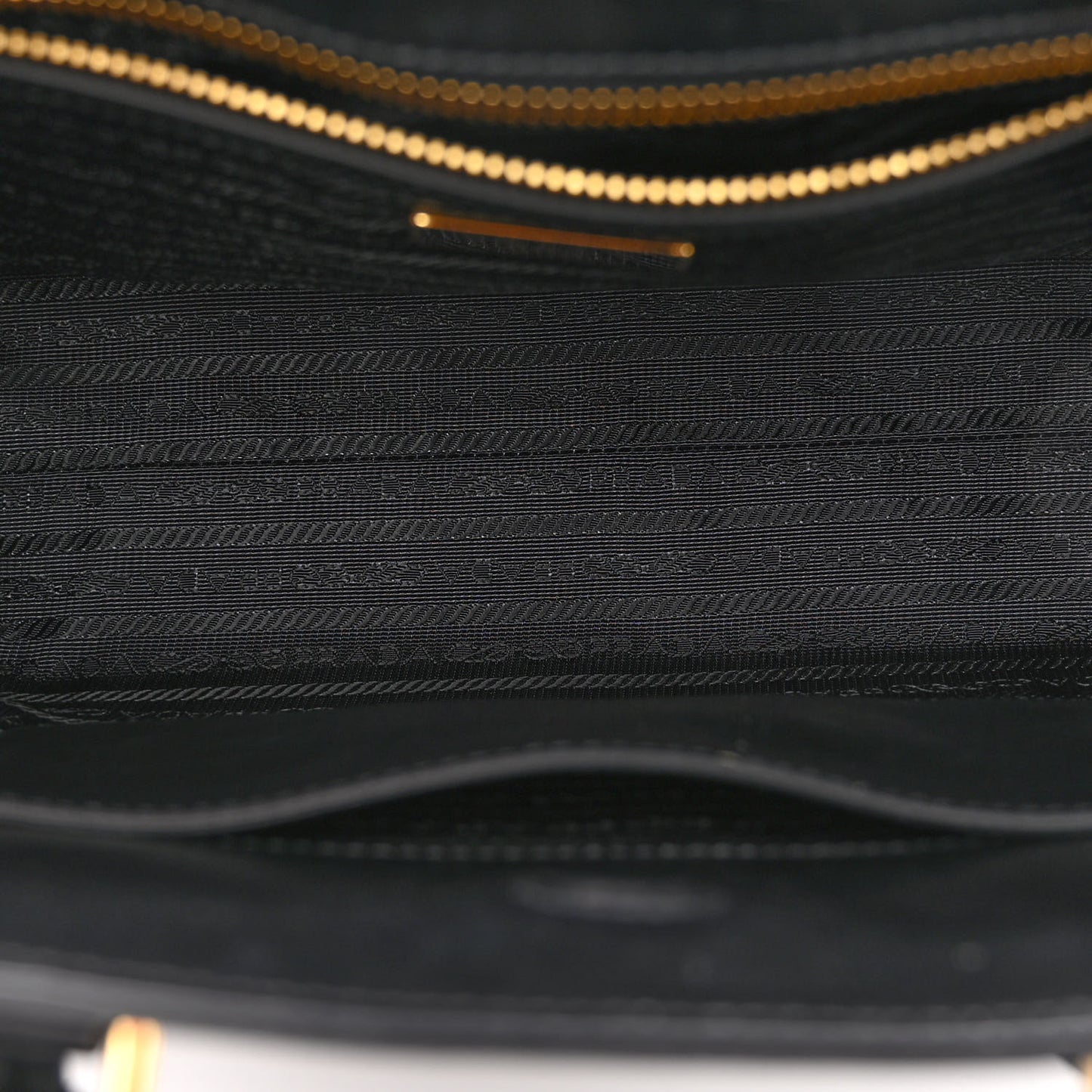 Saffiano Soft Calfskin Small Zippered Tote Black
