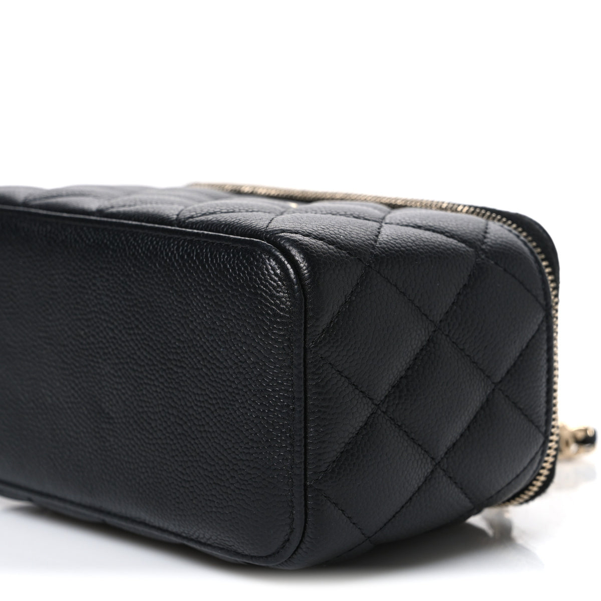 Chanel Caviar Quilted Small Tiny CC Vanity Case With Chain  Black 10 of 11