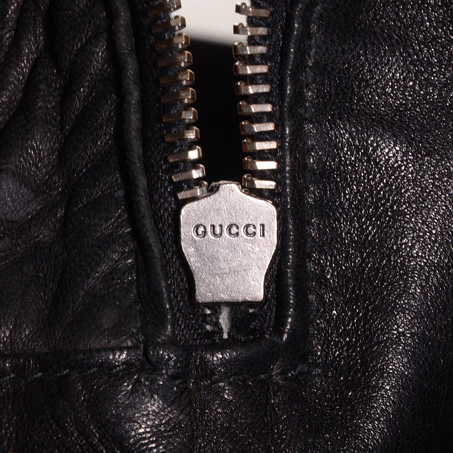 Gucci Leather Icon Bit Medium Shoulder Bag Black 6 of 8