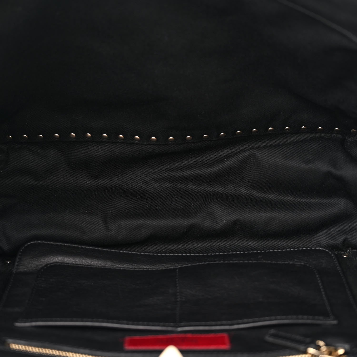 Valentino Garavani Vitello Medium Rockstud Tote Black 5 of 12